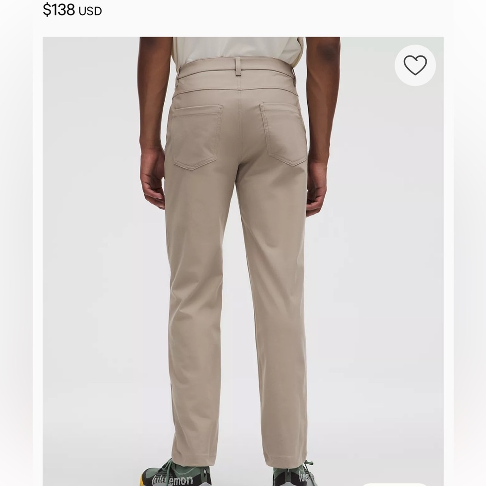 Lululemon Mens Size 31 ABC Classic Fit 5 Pocket Casual Pants Trousers 31 X 30 - Picture 11 of 12